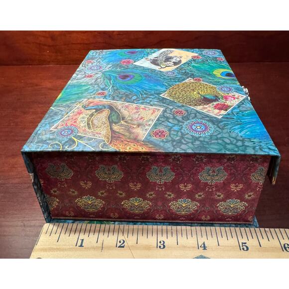 Vintage Gracie China Rose Pattern Bowl In Beautiful Peacock Pattern Gift Box - Picture 7 of 8